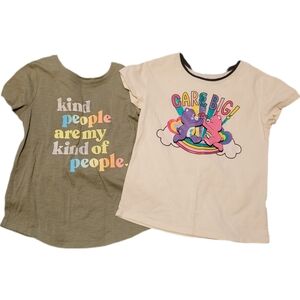 Care Bears Kids T-Shirts - Green and Cream